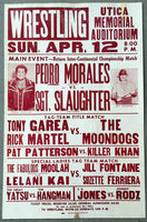 MORALES, PEDRO-SGT. SLAUGHTER WRESTLING ON SITE POSTER (1981)