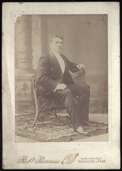 O'BRIEN, PHILADELPHIA JACK MOUNTED ANTIQUE PHOTO