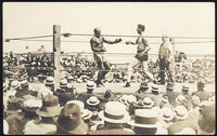 JOHNSON, JACK-JESS WILLARD REAL PHOTO POSTCARD (1915)