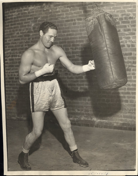 BAER, MAX WIRE PHOTO (1934-TRAINING FOR CARNERA)