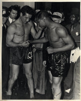 LOUIS, JOE-MAX BAER ORIGINAL PHOTO (1935-WEIGHING IN)