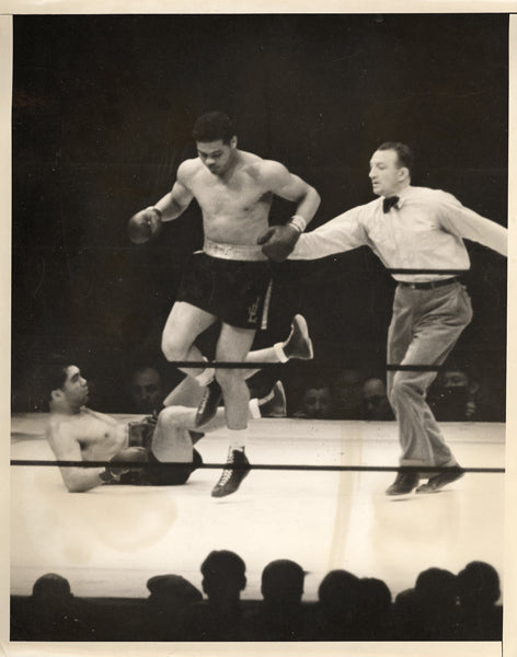 LOUIS, JOE-MAX SCHMELING II WIRE PHOTO (1938)