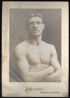 O'BRIEN, PHILADELPHIA JACK MOUNTED ANTIQUE PHOTO (AS CHAMPION)