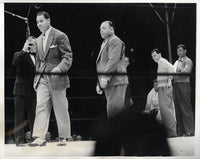 LOUIS, JOE & TONY GALENTO WIRE PHOTO (1939 AT BAER-NOVA FIGHT)