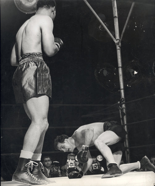 LOUIS, JOE-BILLY CONN II WIRE PHOTO (1946)