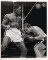 MARCIANO, ROCKY-EZZARD CHARLES II WIRE PHOTO (1954-2ND ROUND)