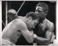 MARCIANO, ROCKY-EZZARD CHARLES I WIRE PHOTO (1954-2ND ROUND)