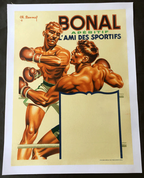 BONAL APERITIF BOXING POSTER