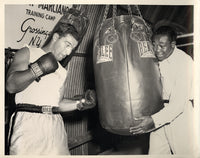 MARCIANO, ROCKY & KID GAVILAN WIRE PHOTO (1953)