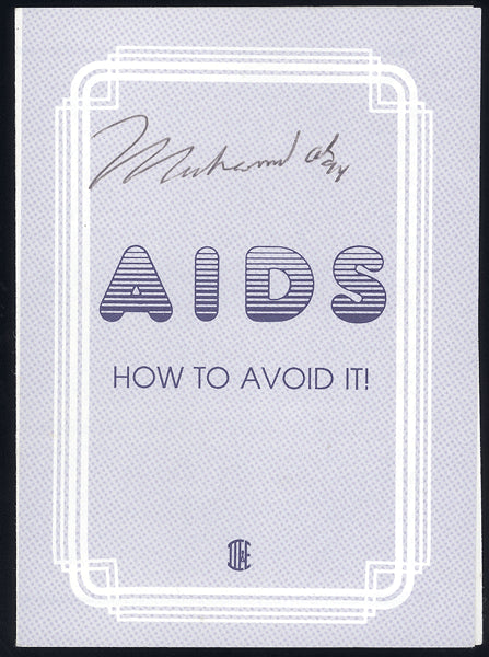 ALI, MUHAMMAD SIGNED AIDS BOOKLET (JSA)