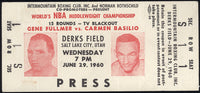 FULLMER, GENE-CARMEN BASILIO II FULL TICKET (1960)