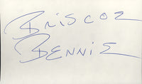 BRISCOE, BENNIE INK SIGNED INDEX CARD
