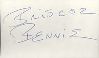 BRISCOE, BENNIE INK SIGNED INDEX CARD