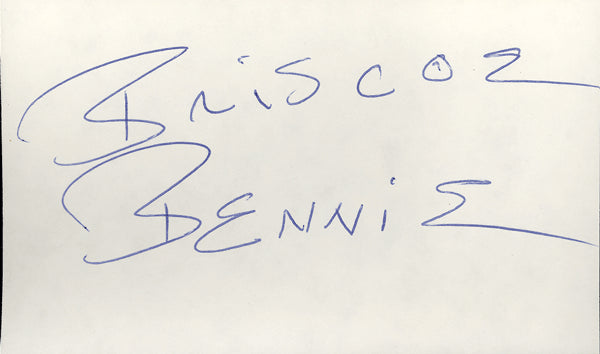 BRISCOE, BENNIE INK SIGNED INDEX CARD