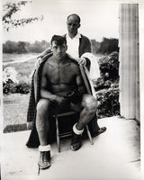 CARNERA, PRIMO ORIGINAL PHOTO (1935-TRAINING FOR LOUIS)