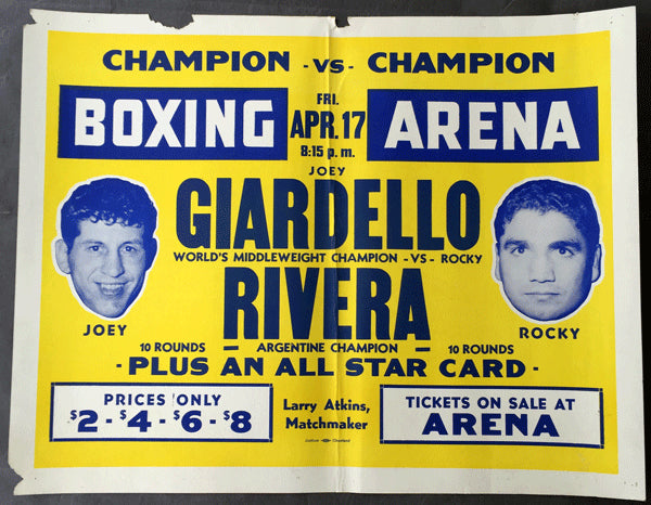 GIARDELLO, JOEY-ROCKY RIVERO ON SITE POSTER (1964)