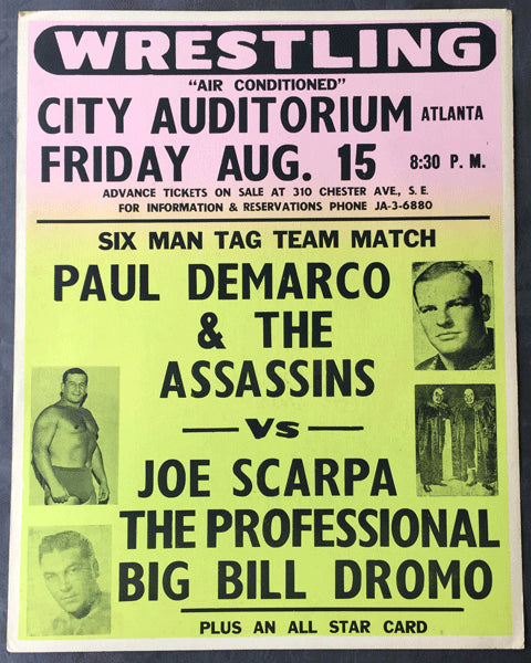 THE ASSASSINS & DEMARCO VS. SCARPA, THE PROFESSIONAL & DROMO ON SITE POSTER (1969)