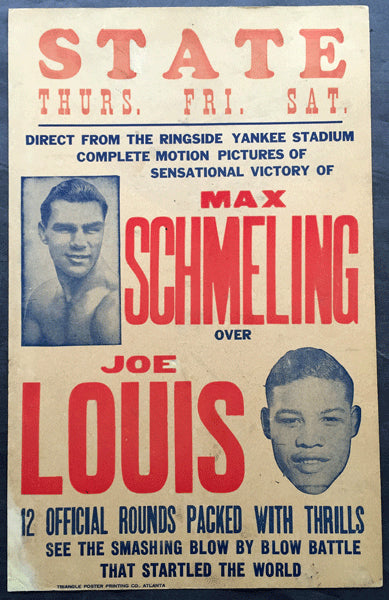 LOUIS, JOE-MAX SCHMELING I FIGHT FILM POSTER (1936)