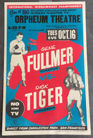 TIGER, DICK-GENE FULLMER CLOSED CIRCUIT POSTER (1962)