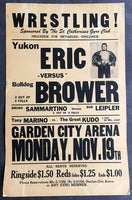 ERIC, YUKON-BULLDOG BROWER & BRUNO SAMMARTINO-BOB LEIPLER ON SITE POSTER (1962)