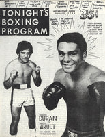 DURAN, ROBERTO-ADOLFO VIRUET SOUVENIR PROGRAM (1978)