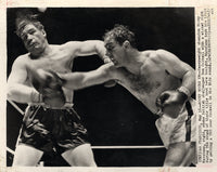 MARCIANO, ROCKY-DON COCKELL WIRE PHOTO (1955)