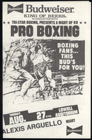 WARD, MICKEY-GREG YOUNG OFFICIAL PROGRAM (1985-WARD'S 2ND PRO FIGHT)