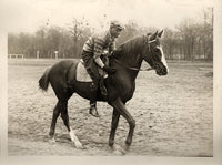 BROWN, PANAMA AL ORIGINAL ANTIQUE PHOTO (RIDING HORSE)