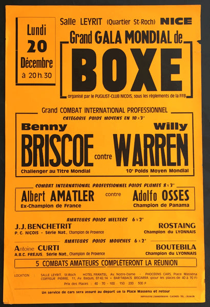 BRISCOE, BENNIE-WILLY WARREN ON SITE POSTER (1976)