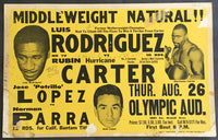 CARTER, RUBiN "HURRICANE"-LUIS RODRIGUEZ ON SITE POSTER (1965)