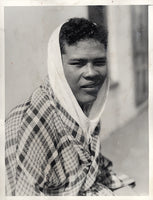 LOUIS, JOE WIRE PHOTO (1936-TRAINING FOR 1ST SCHMELING FIGHT)