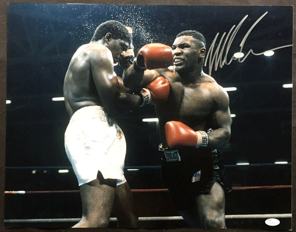 TYSON, MIKE SIGNED LARGE FORMAT PHOTOGRAPH (TILLIS FIGHT-JSA)