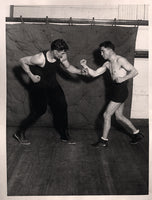 DEMPSEY, JACK & PETE HERMAN WIRE PHOTO (1920)