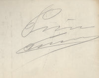 CARNERA, PRIMO PENCIL SIGNATURE