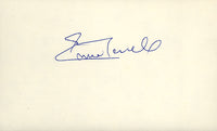 TERRELL, ERNIE SIGNED INDEX CARD (JSA)