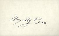 CONN, BILLY SIGNED INDEX CARD (JSA)