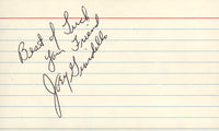 GIARDELLO, JOEY SIGNED INDEX CARD (JSA)