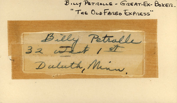 PETROLLE, BILLY INK SIGNATURE
