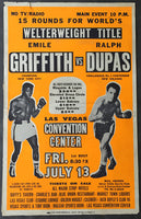 GRIFFITH, EMILE-RALPH DUPAS ON SITE POSTER (1962)