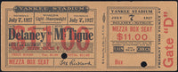 DELANEY, JACK-MIKE MCTIGUE FULL TICKET (1927)
