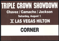 CHAVEZ, JULIO CESAR-FRANKIE MITCHELL CORNER CREDENTIAL (1992)