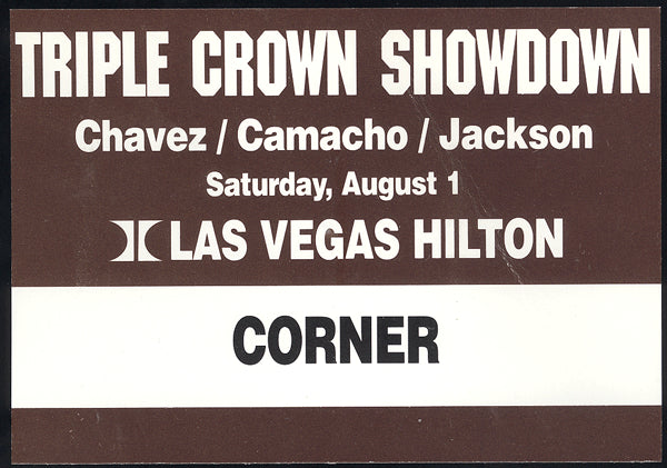 CHAVEZ, JULIO CESAR-FRANKIE MITCHELL CORNER CREDENTIAL (1992)