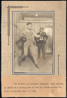 DEMPSEY, JACK ORIGINAL MOUNTED PHOTO (1922)