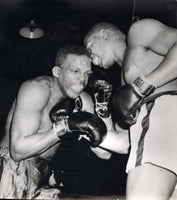 VALDES, NINO-JACK FLOOD WIRE PHOTO (1955-3RD ROUND)