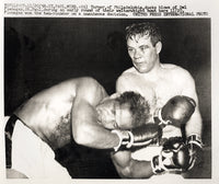 TURNER, GIL-DEL FLANAGAN WIRE PHOTO (1958-TURNER'S LAST FIGHT)