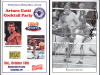 GATTI, ARTURO & MICKY WARD SIGNED HALL OF FAME COCKTAIL PROGRAM (2004-SIGNED BY BOTH)