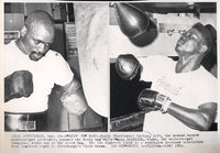 CARTER, RUBIN "HURRICANE"-EMILE GRIFFITH WIRE PHOTO (1963)