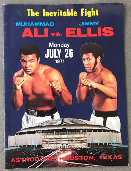 Ali Ellis Program ALI, MUHAMMAD-JIMMY ELLIS OFFICIAL PROGRAM (1972) – JO Sports Inc.