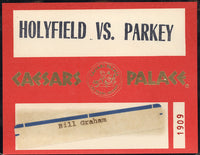 HOLYFIELD, EVANDER-RICKEY PARKEY CREDENTIAL (1987)