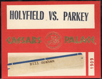 HOLYFIELD, EVANDER-RICKEY PARKEY CREDENTIAL (1987)